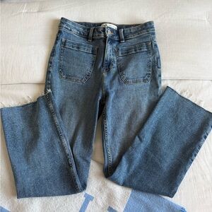 Zara Straight Leg Blue Jeans